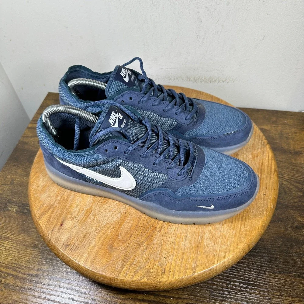 Nike SB PS8 Elite Obsidian Suede Skate Shoes FV8493-400 Mens 9.5